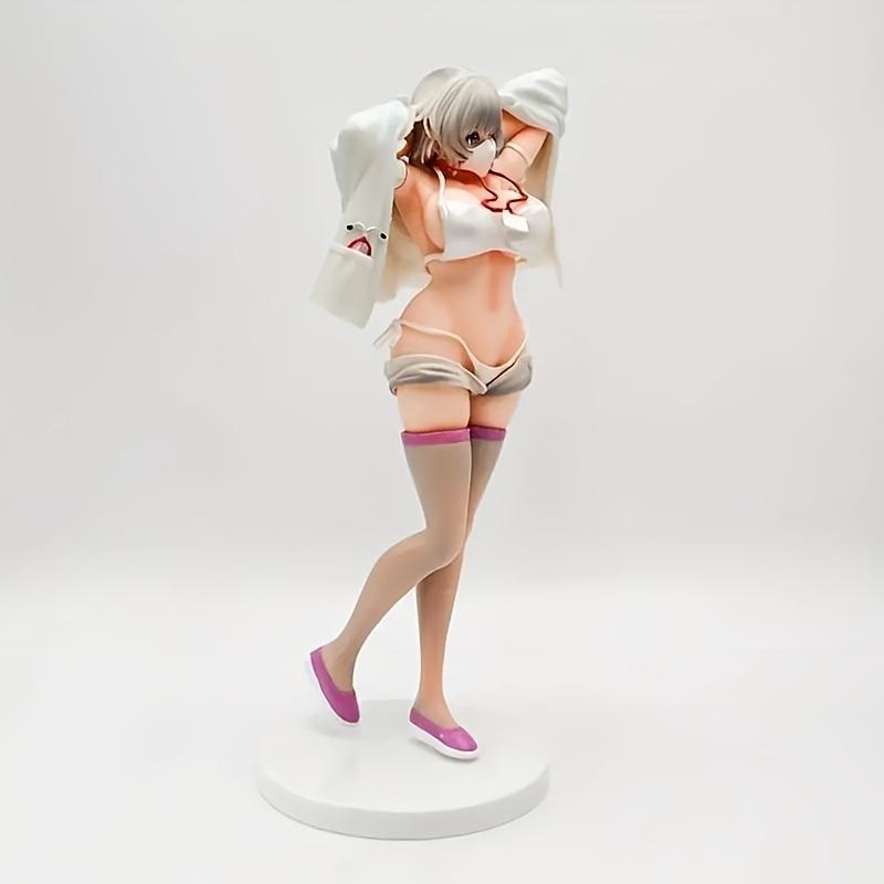 Anime Nurse Character Collectible Resin Statue with White Coat & Mask for Home Commercial Spaces Vibrant Decorative Piece Versatile Gift for Anime Enthusiasts