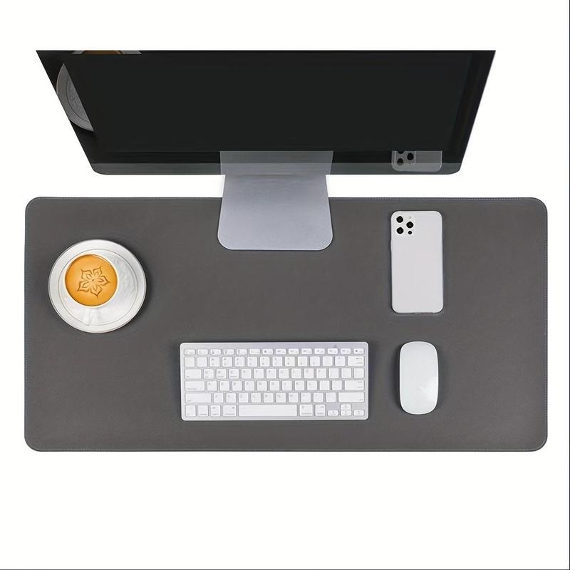 Solid Color Durable Mouse Pad for Laptop, Universal Non-slip Mouse Pad, Durable PU Leather Mouse Pad, Suitable for Office & Learning