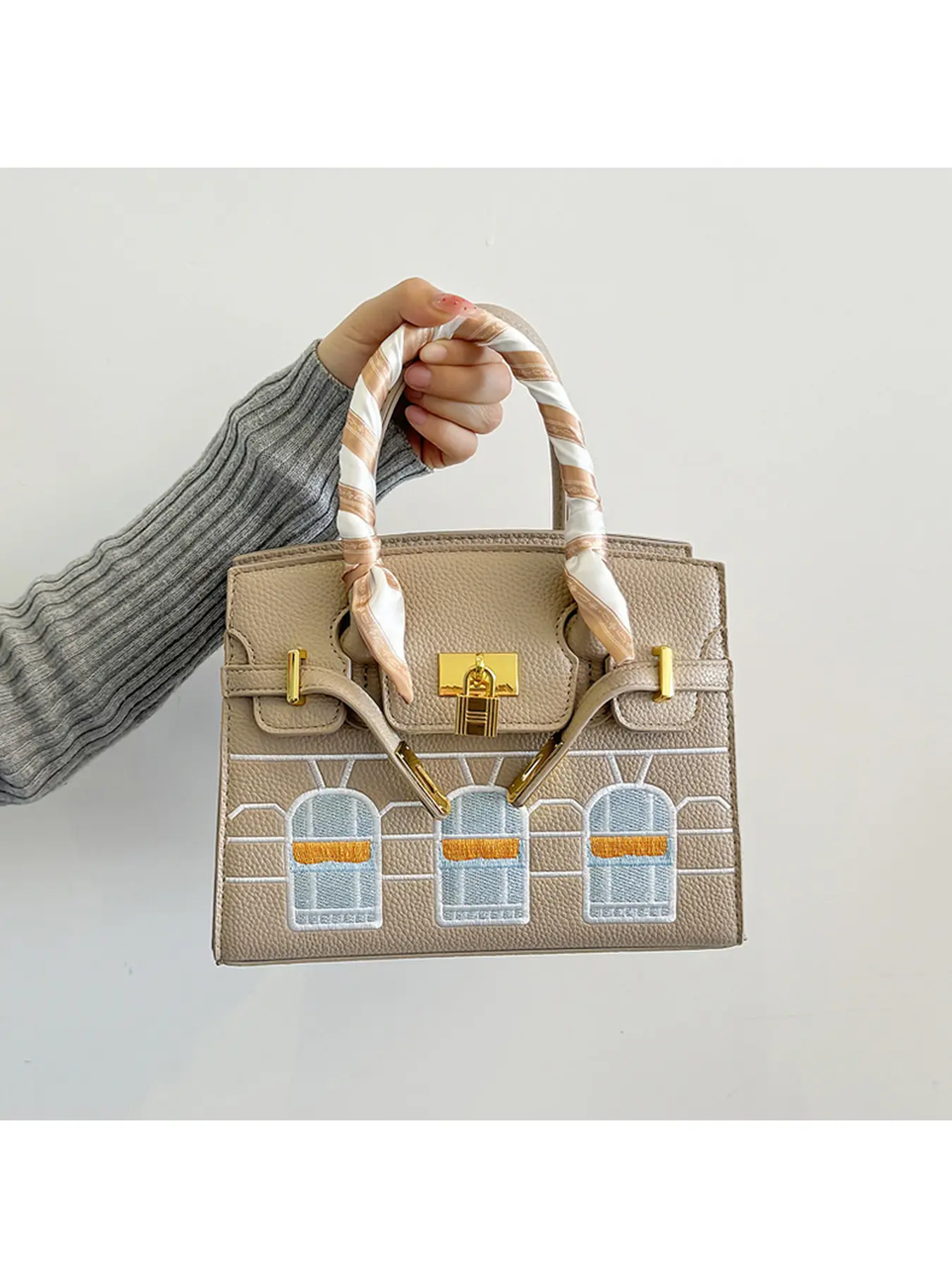 2026 New Women's Small House Platinum Bag Kelly Style Handbag Genuine Leather Shoulder Bag High Quality Cowhide Fashion Crossbody Bag