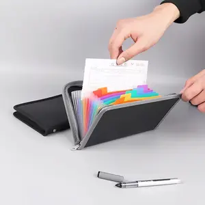 Fireproof Expanding File Folder, 13 Pockets Accordion File Folder, Important Document Organizer Holder with Labels, Paper Organizers, Portable File Organizer, Storage, Office Accessories