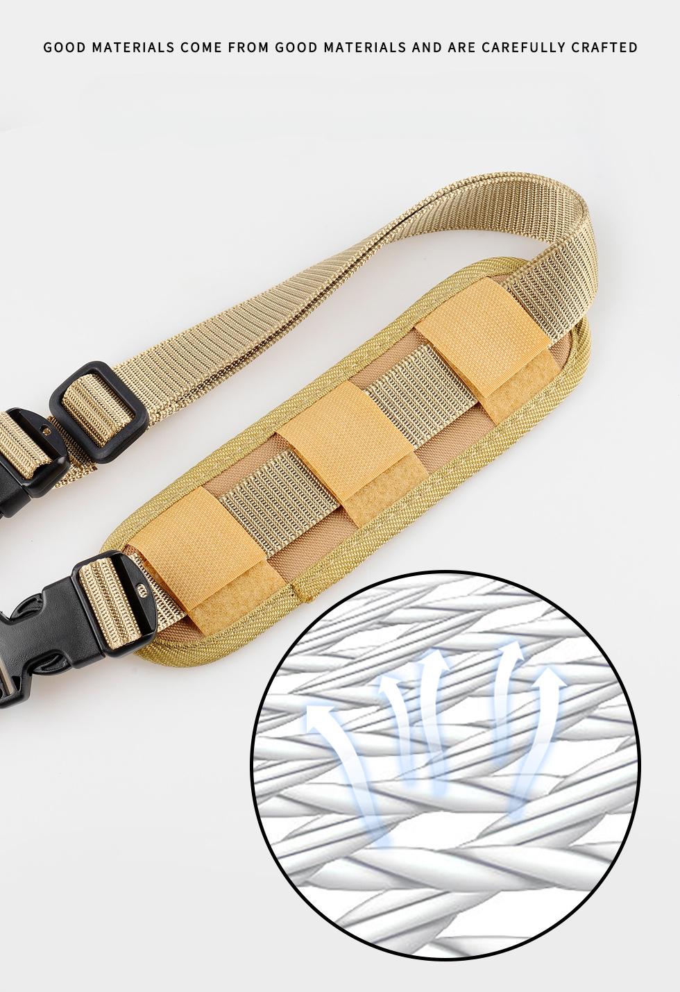 Heavy-Duty Paracord Adjustable Carry Sling - Hands-Free Gear Strap for Outdoor, Camping, Hiking