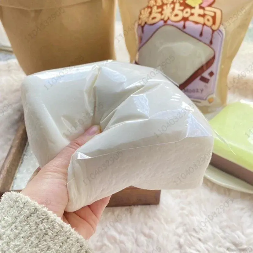 Thick Square Milk Rice Cake Squishy Toy, Slow-Rising Anti-Stress Fidget Toy for On-the-Go Stress Relief, Hand Relax Party Bag Gift for Home & Festive Use, Adults, Releases Stress