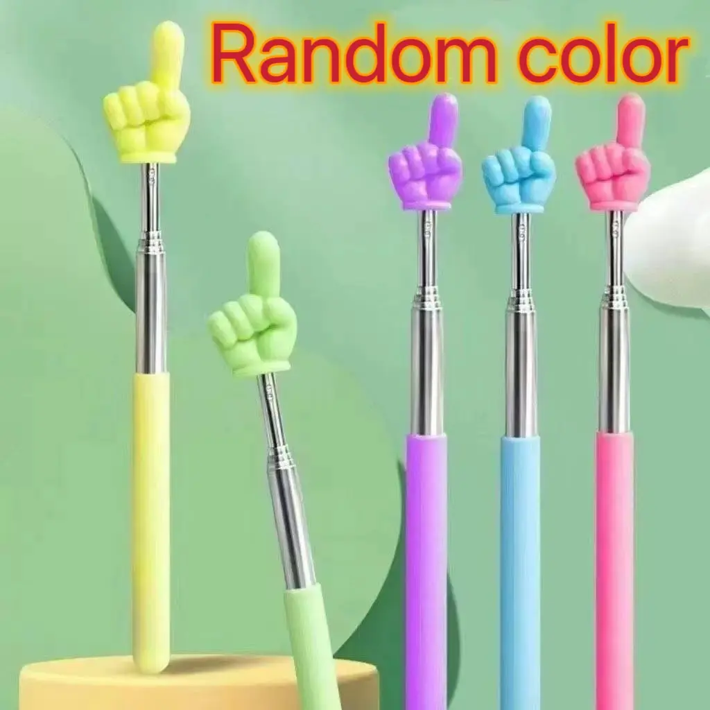Macaron Finger Reader Stick, Adjustable Early Education Tool, Teaching Aid for Reading, Home Use Book Pointer, Educational Device