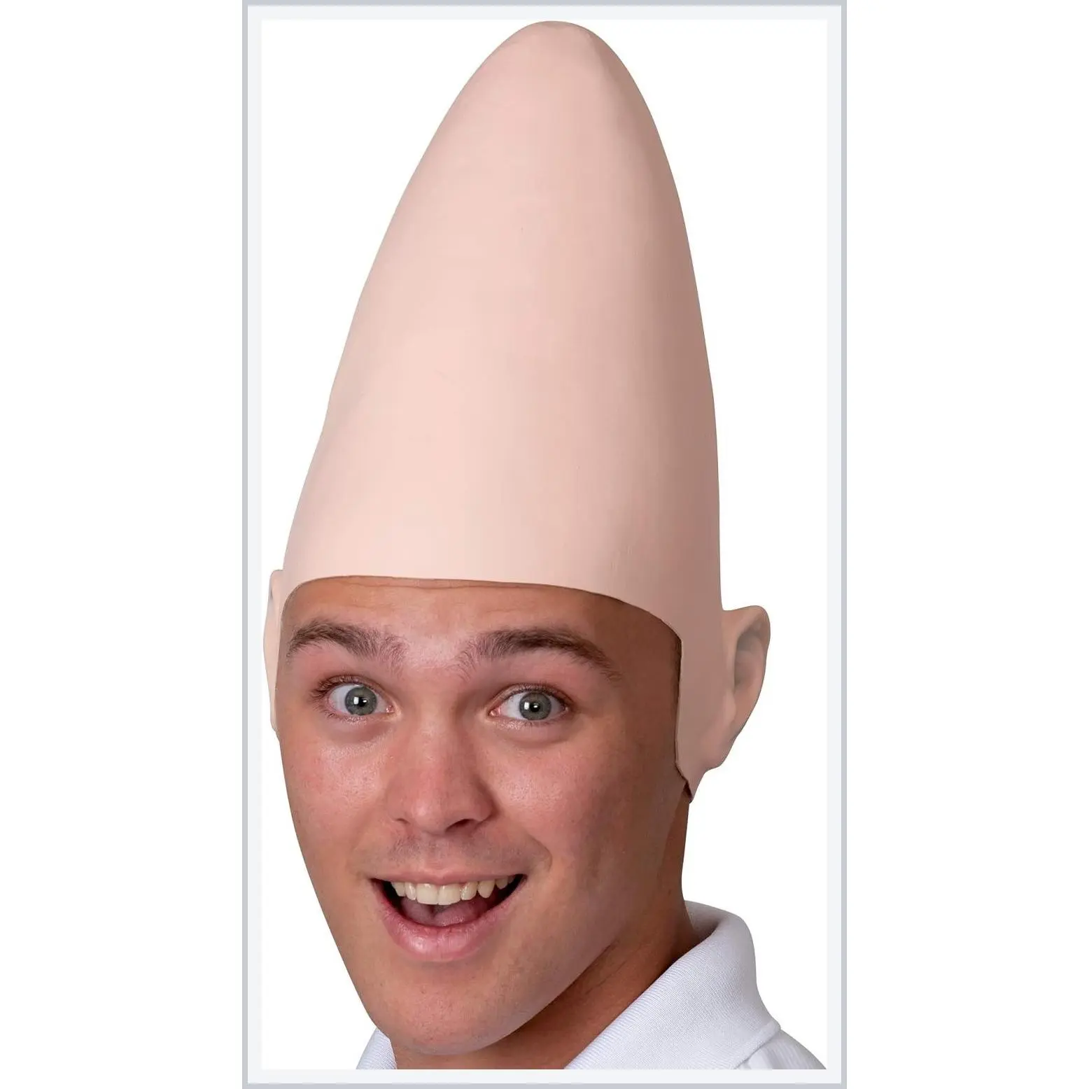 Alien Cone Bald Head - Weird Costume Accessory Egg Shaped Heads Props for Men Women Boys and GirlsGift