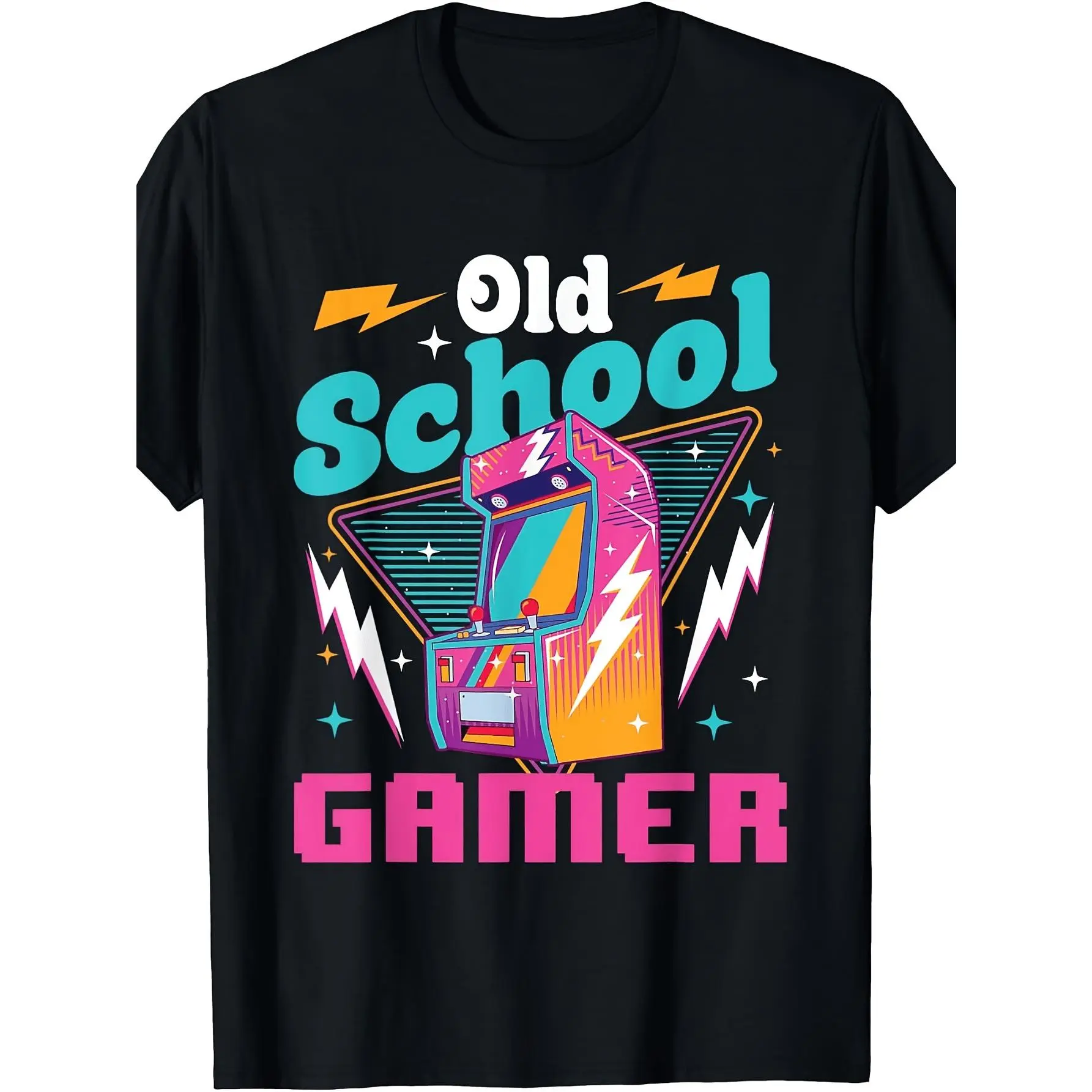 180gOld School Gamer - Game Lover Arcade Game Gaming Console T-Shirt