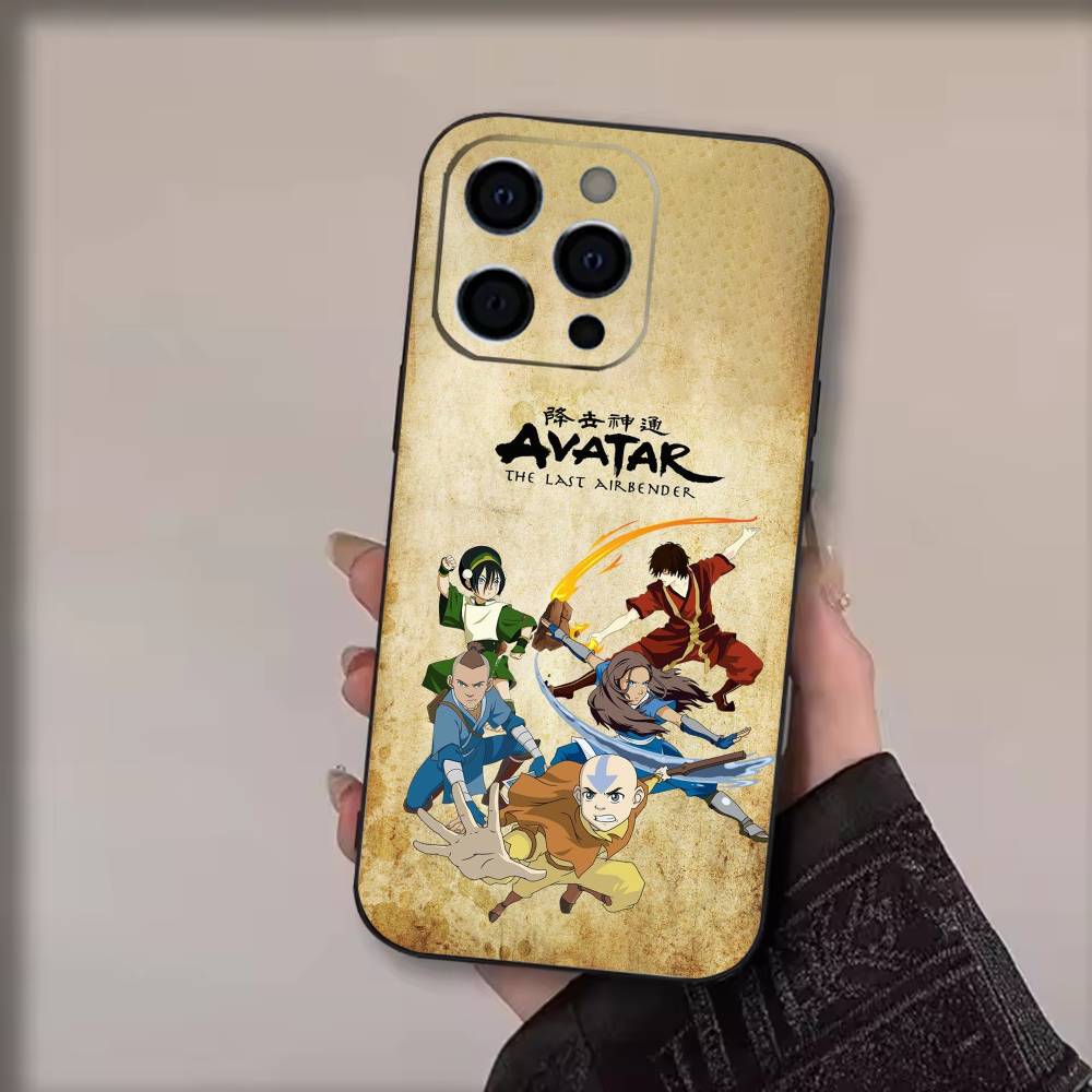 Avatar T-The Last A-Airbender  Phone Case For iPhone 17,16,15,14,13,12,11 Plus,Pro Max,Soft Silicone Black Cover