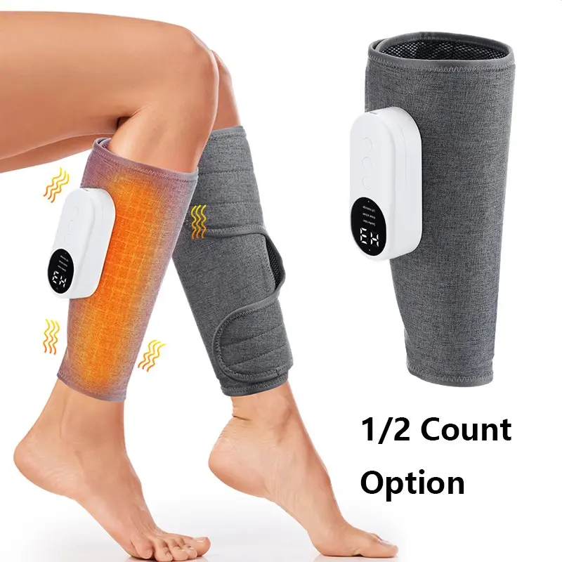 Electric Leg Massager, Cordless Rechargeable Massagers, Hot Compress Airbag Compress Calf Massager, Leg Muscles Kneading Massage Equipment, Leg Massager Boots Gift for Mom