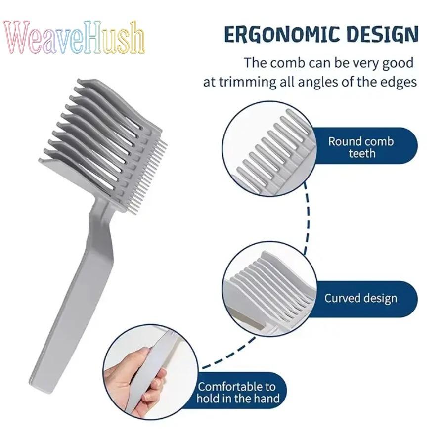 2026 Professional 3Pcs Men’s Gradient Hairstyle Comb Set, Barber Hair Cutting & Styling Tools with Flat Top Guide Comb, Haircut Clipper Attachment Combs for Fade, Taper & Precision Salon & Home Hair Grooming