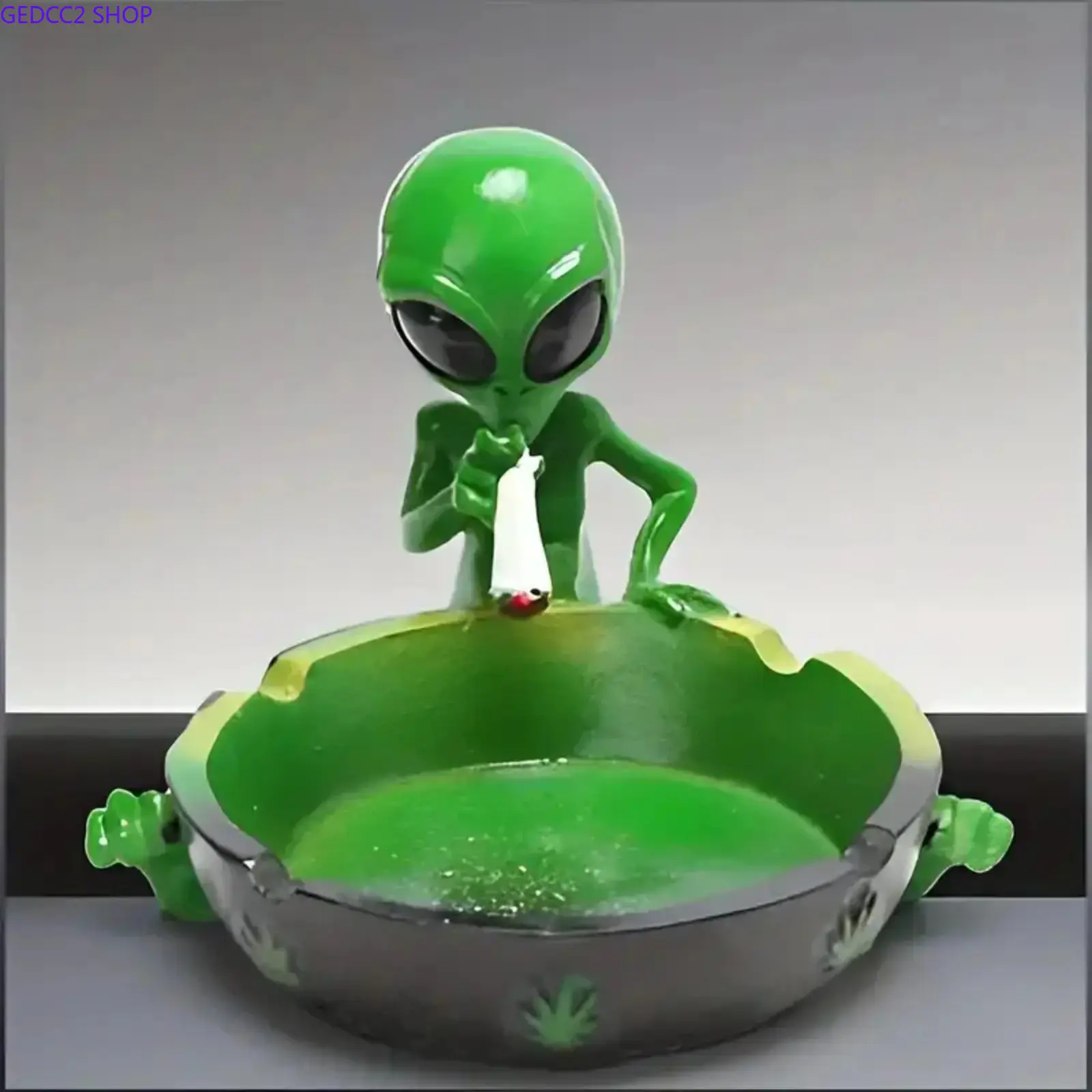 Alien Ashtray Decor Statue Figurine Sculpture – Creative Resin Fantasy Alien Design, Waterproof for Indoor & Outdoor Use, Unique Home Desktop Decoration, Ideal Ornament for Christmas, Halloween, Easter & Thanksgiving Holiday Decor, Festive, Room Decor,sum
