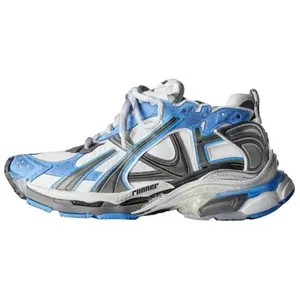 Balenciaga Runner Low-Top Casual Sneakers for Men in Blue Verifiable, with credentials and supporting global authentication