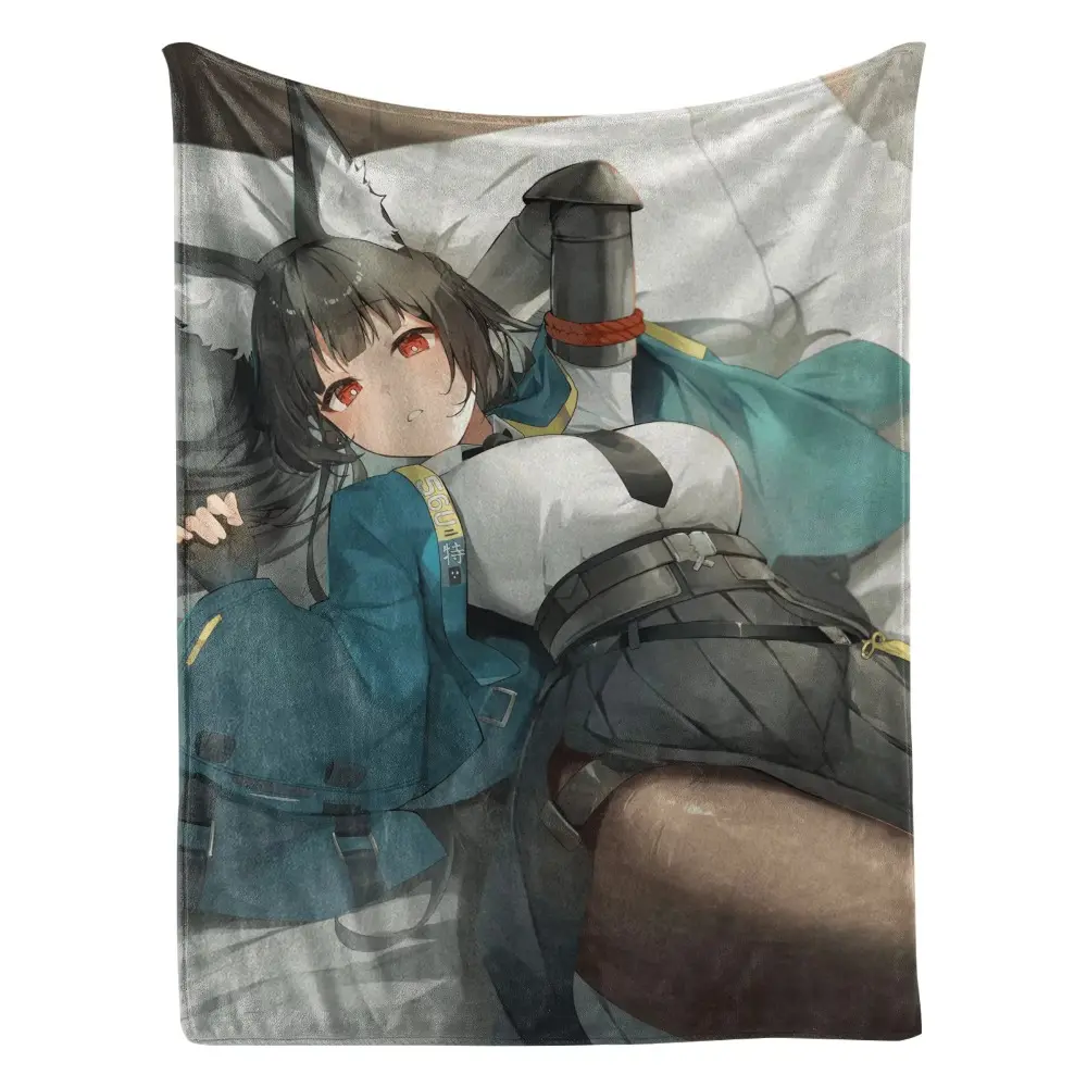 Genshin Impact Printed Flannel Throw Blanket, Premium Soft Cozy Comfort Blanket for Sofa Bedroom, Ideal Gift for Game Fans