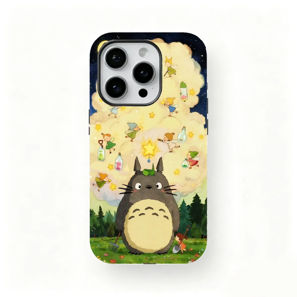 Adorable T-Totoro-Themed phone Case,Cover for iPhone 17-12 and Samsung Galaxy S22-26- Drop-Proof, Fashionable New Year Gift for Fans, Protection hock-absorbing, anti-drop protective case, lightweight