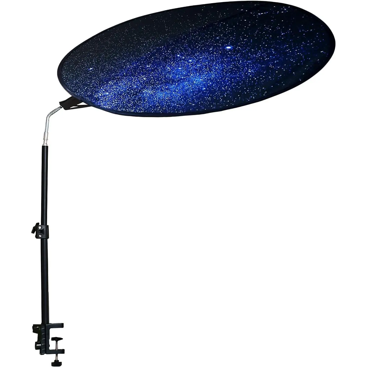 Office Cubicle Desk Shade Anti-Glare Light Blocker 36" Circular Shading Light Shade with Clamp for Light Sensitive Professionals Workspaces Desk Canopy