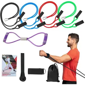Pro-Grade 4-Level Adjustable Resistance Bands for Baseball Softball Pitching Training, Build Arm Strength for Pitchers All Ages