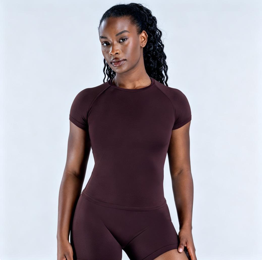 Wanzai Daxi Apparel Co., Ltd. Basic Seamless Workout Top For Women | Short Sleeve Yoga Shirt | Slimming Athletic Crop Top (Multi-Color) Wanzai Daxi Apparel Co., Ltd. Basic Seamless Workout Top For Women | Short Sleeve Yoga Shirt | Slimming Athletic Crop Top (Multi-Color)