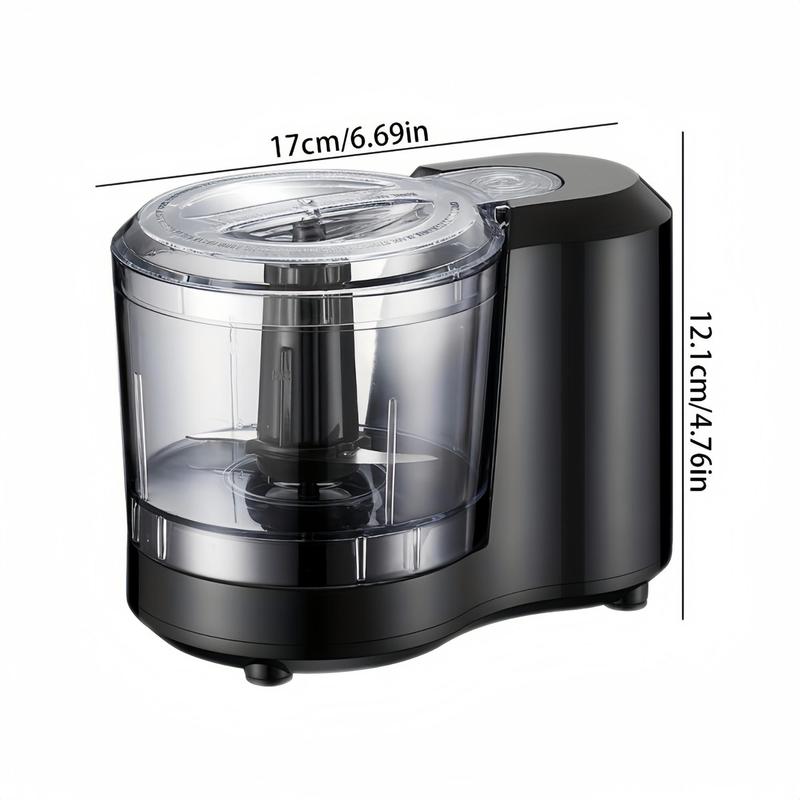 US Plug Charging Electric Vegetable Chopper, 1/2 Counts Mini Food Grade Processor, Convenient Food Chopper for Cutting, Dicing, Chopping and Pureeing, Kitchen Appliances, Kitchen Accessories