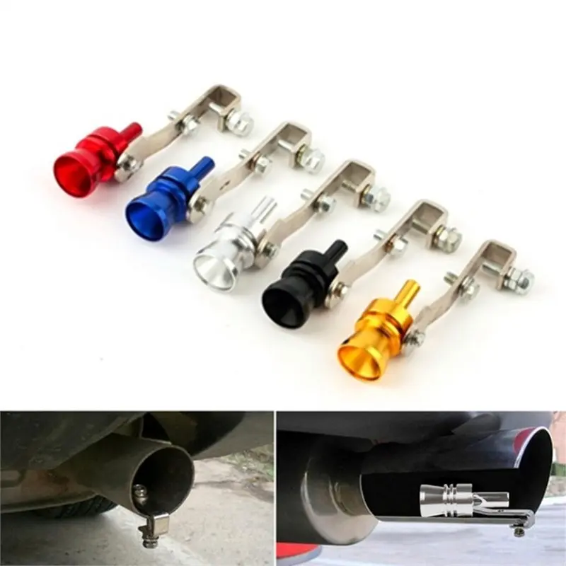 Colorful Car Modified Turbine Whistle Sound Device, Exhaust Pipe Tail Throat Whistle Ring, Unique Vehicle Accessory