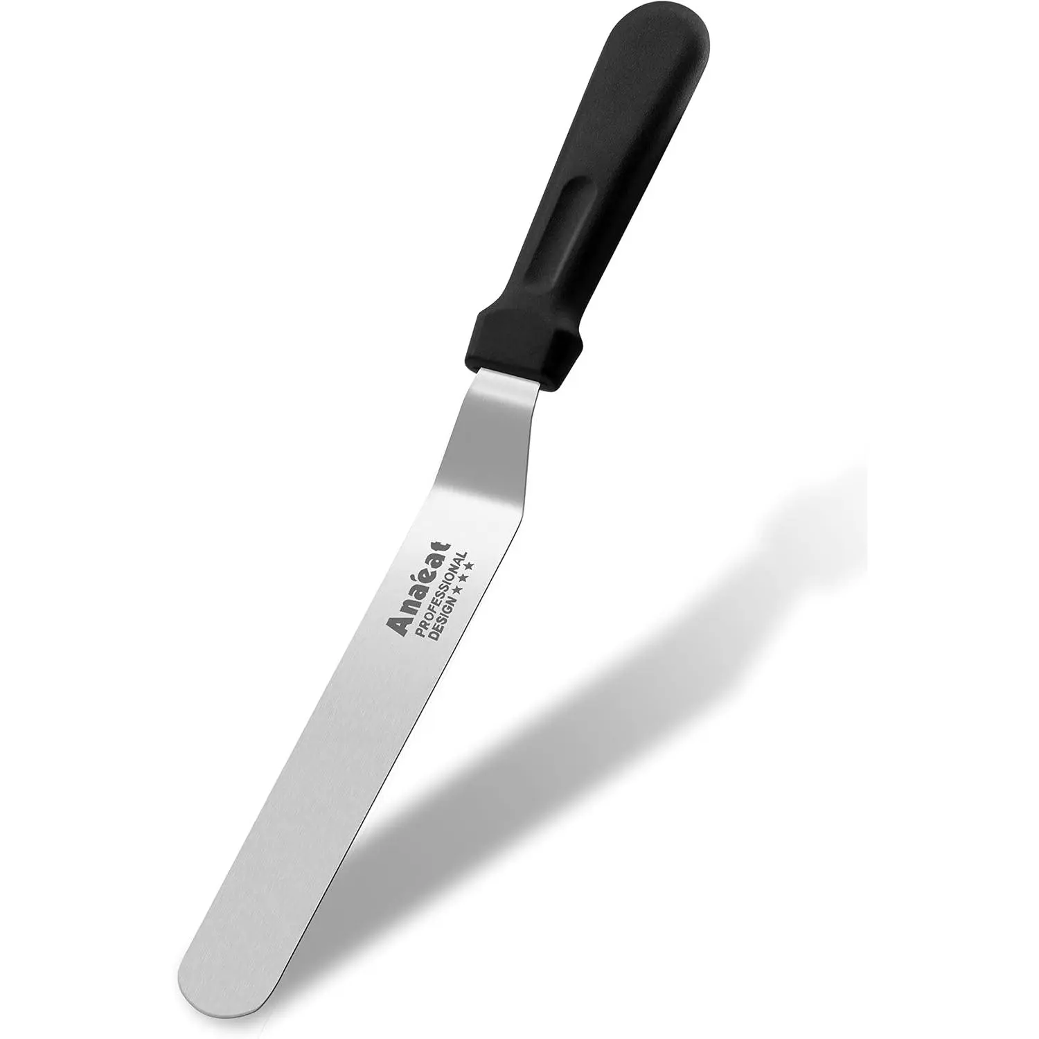 Icing Spatula, Professional Cake Angled Offset Spatula with 8" Stainless Steel  - Thickened Frosting  with Durable Plastic Handle for Cake Decorating, Pastry & Baking
