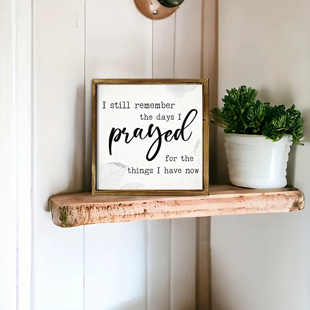 Country-Style Farmhouse Hanging | Inspiring Biblical Scripture Decoration, Suitable for Home and Office Relocation Gifts, Wall Hanging, Manufactured Wood