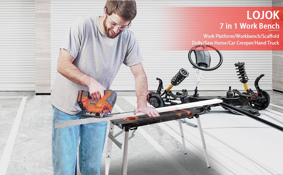 TECSPACE Stainless Steel Worktable Workstation (48 x 24 Inch) multi function workbench