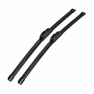 2 Pack 22 Inch Frameless Windshield Wiper Blades, Universal J/U Hook All Season Auto Front Windshield Replacement Wipers, Durable Rubber Quiet Clear Wiping Car Accessories Fit Most Vehicles.