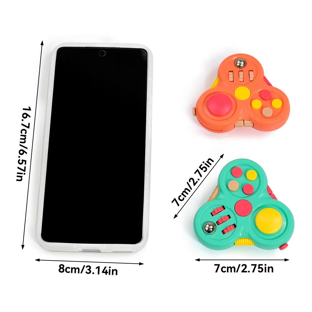 Children's Stress-Relief Fidget Spinner Toy--Silent Sensory Rotating Cube Game, Suitable for Children Over 3 Years Old