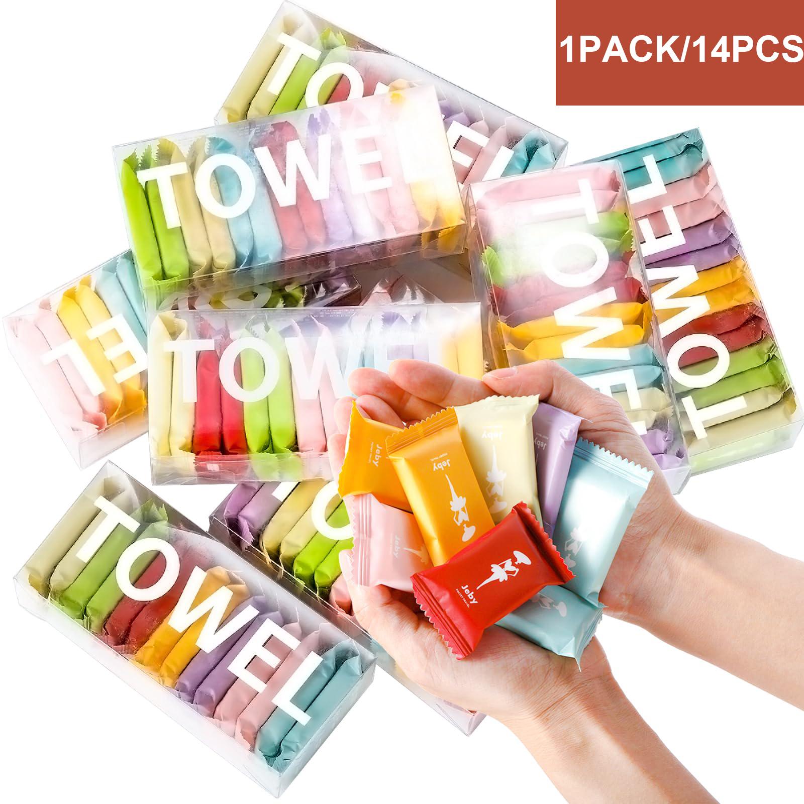 Portable Compressed Disposable Towel, 14pcs/set Thickened Compression Soft Comfortable Face Towel, Travel & Home Supplies