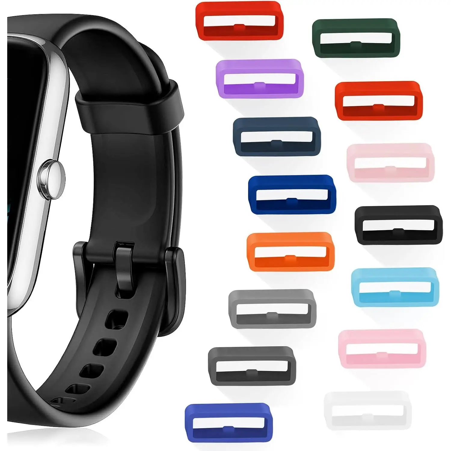Magic Band Locks 15 Pack, Multi-Color  Watch  Bands,  Magic Band Clips, Compatible with  Watch