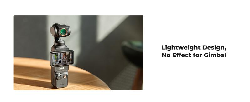 K&F CONCEPT Magnetic Effect & ND & CPL Filter Set Compatible with DJI Osmo Pocket 3, 3 Pack CPL Black Diffusion 1/4 ND2-32 Filters Accessories, HD Optical Glass/Multi-Coated