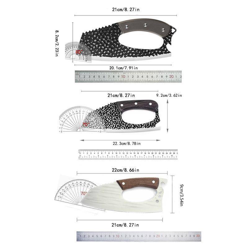Stainless Steel Vegetable Chopping Knife, 1 Count Household Kitchen Knife with Handle, Fruit & Vegetable Utensils for Home Kitchen, Stainless Steel Knives