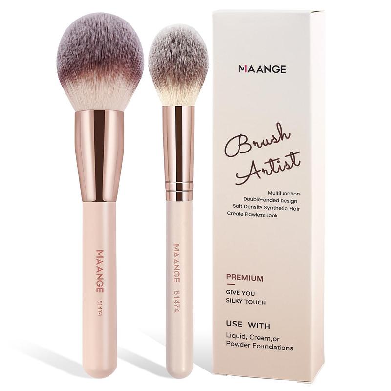 MAANGE 1pc/2pcs/3pcs Professional Facial Synthetic Makeup Brushes Flat Head Triangle Brush Concealer Brush Powder Brush Blush Brush Foundation Brush Makeup Tool,Makeup Accessories Gifts for Friends