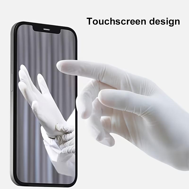 Multi-Purpose White Nitrile Gloves: High-Elasticity Cleaning Gloves for Kitchen, Bathroom & Household Chores |   Latex-Free & Powder-Free |   S/M/L/XL