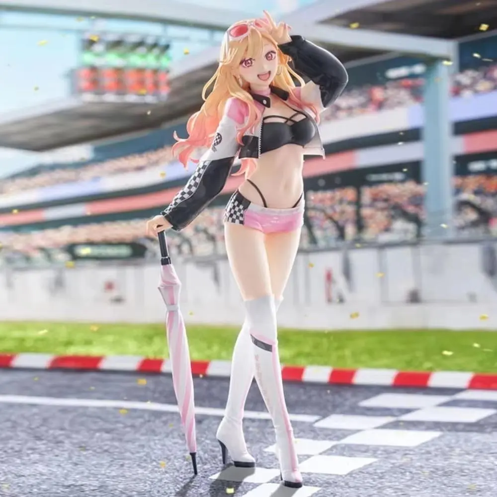 23cm Racing Girl Kitagawa Kaimeng Statue Handmade Anime Peripheral Doll Decoration Ornament Collection Exquisite Birthday Gift