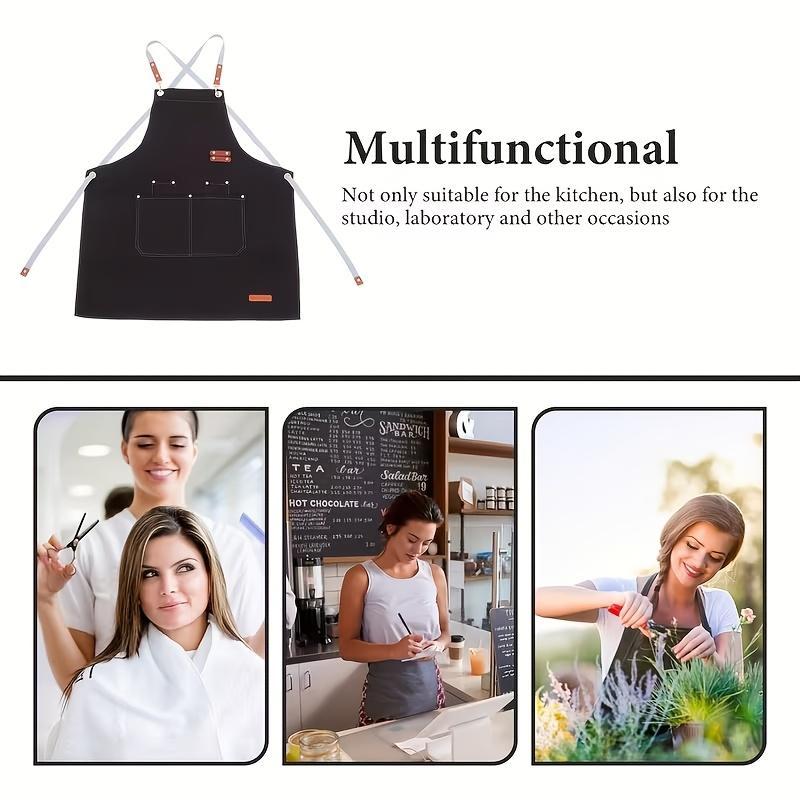 10 Personalized Canvas Aprons with Logo - Custom Chef Aprons for Men And Women, Perfect for Celebrations Such As Weddings, Birthdays, Anniversaries And Other Holidays - Versatile Kitchen And Event Additions