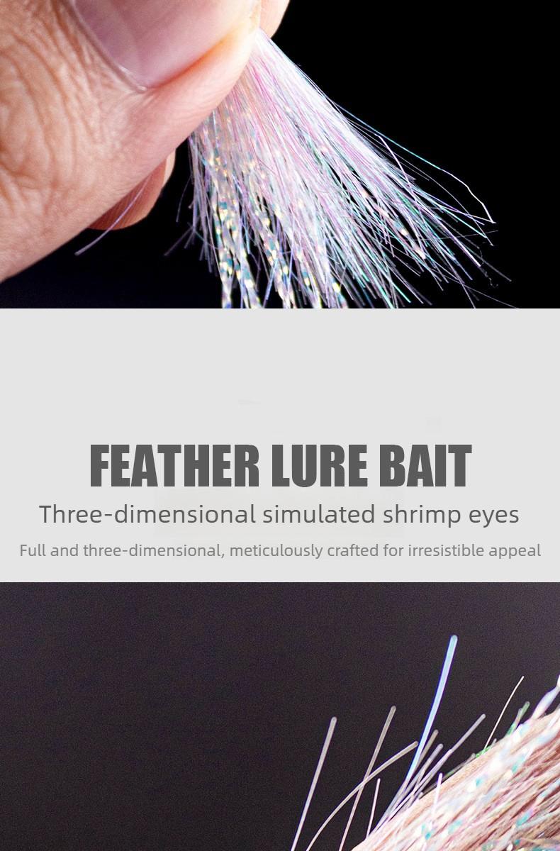 Micro Double Hook Ice Silk Crazy Charlie Fly Lure Casting Aid for Bass Perch Fishing