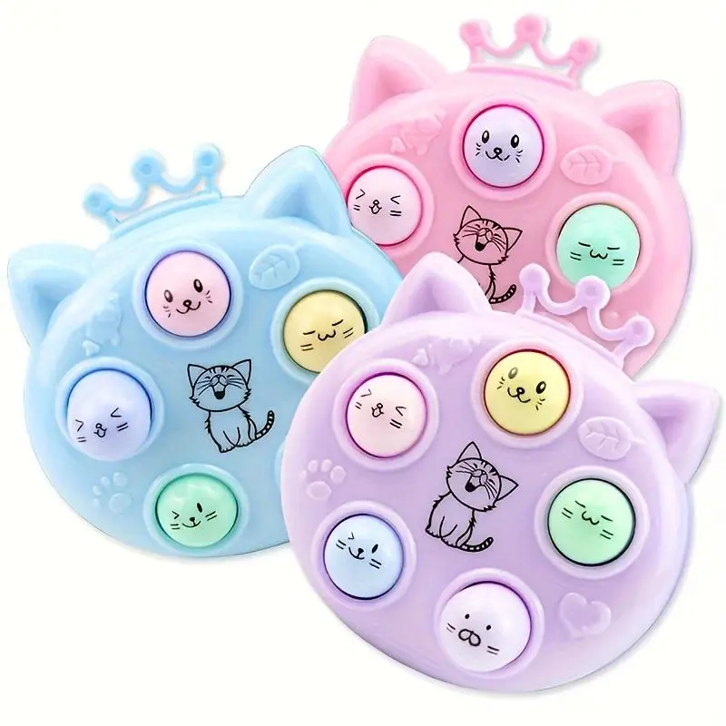 NEW Kawaii Fidget Toys Keychain Simple Dimple Fidget Board Portable Antistress Decompression Toys For Children Toys when bored