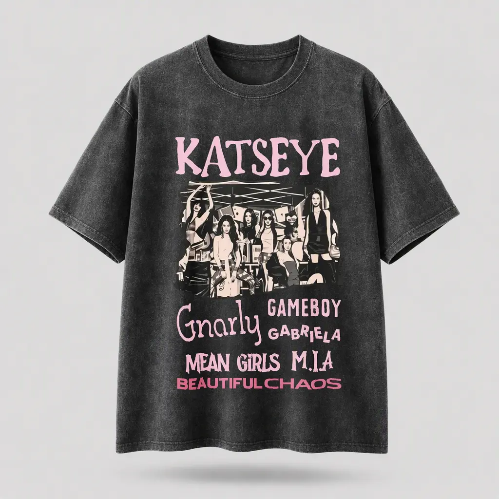 Katseye Beautiful Chaos Tracklist Shirt, Katseye Kpop Shirt, Katseye Gnarly Shirt, Gabriela Shirt, Katseye Soft is Strong Tee