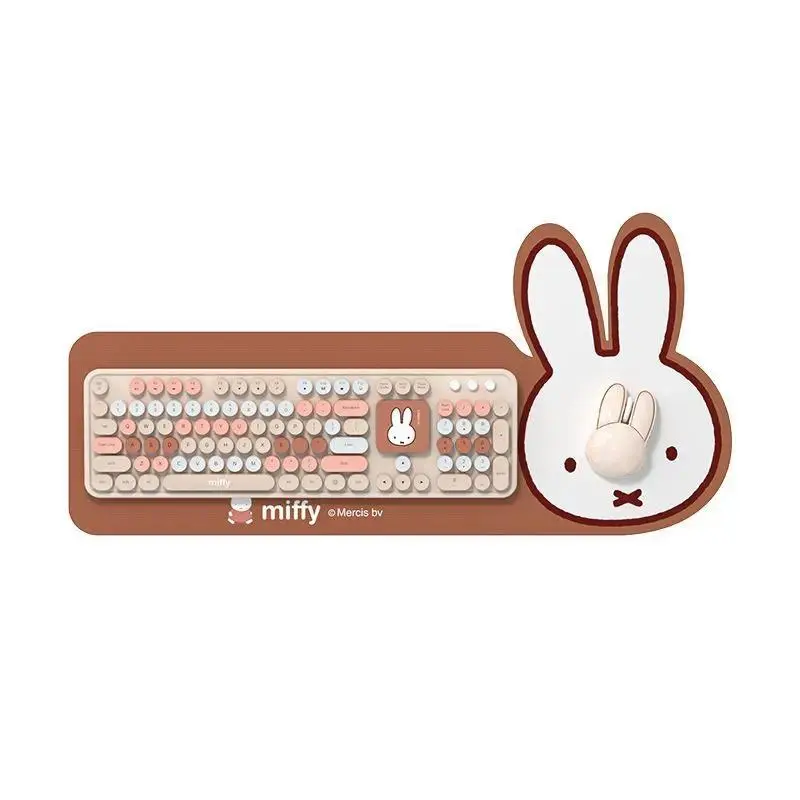 Miffy Wireless District Three Keyboard Bluetooth Mouse Suit Internet Celebrity Girls Cute Cartoon Notebook Desktop Computer Cute