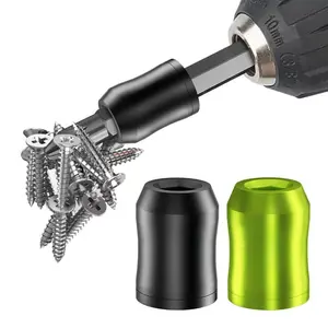 [FathersDayGift]Good Strong Magnetic Screw Ring: 1/4 Inch/ 6.35 mm Universal Magnetic Screw Holder - Removable Magnetic Screwdriver Drill Bit Holder for Hex Screwdriver and Power Bits Screwdriver Components fathersdaygift