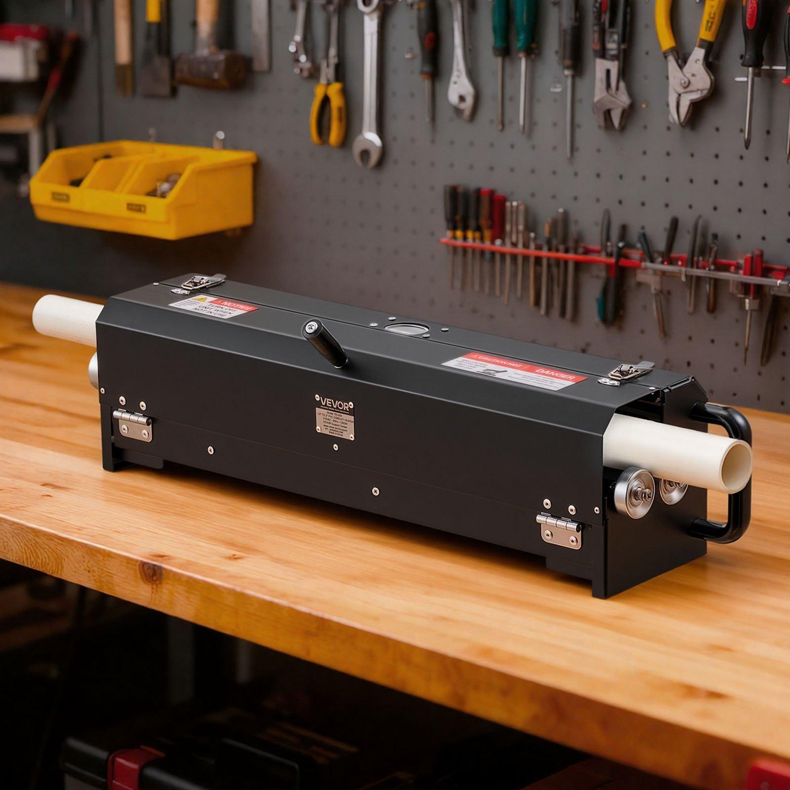 VEVOR Electric PVC Conduit Heater, 1/2" to 2", 1200W Rapid and Even Heating, PVC Bender Heater Pipe Bending Tool with Carrying Handle, Easy to Use, for Construction Crews, DIY Enthusiasts, Workshop VEVOR Electric PVC Conduit Heater, 1/2" to 2", 1200W Rapid and Even Heating, PVC Bender Heater Pipe Bending Tool with Carrying Handle, Easy to Use, for Construction Crews, DIY Enthusiasts, Workshop