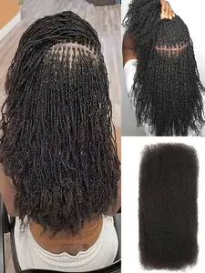 Brazilian Afro Kinky Bulk Human Hair For Braiding Remy Hair Bundle No Weft Afro Kinky Bulk Braiding Hair Extensions