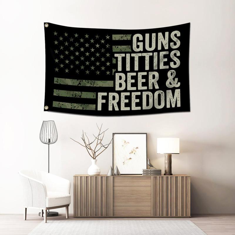 American Flag Pattern Garden Flag without Flagpole, Creative Flag for Home Garden Yard Decoration, Vanity Decor Accessories, Home Decor, Men Gifts, Outdoor Decoration, American Patriotism