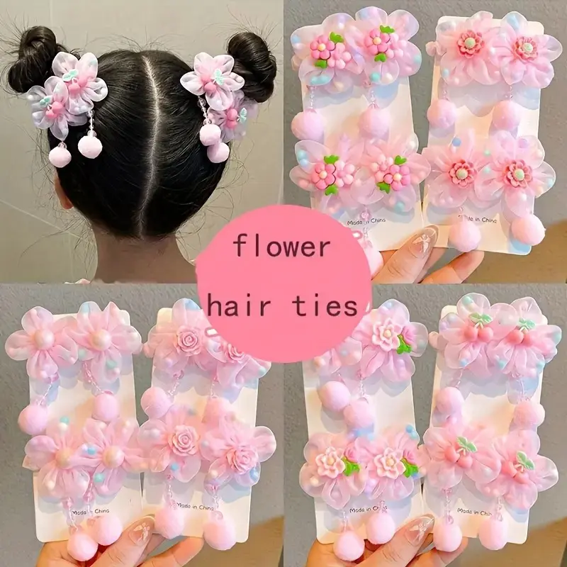 12 PCS Soft Hair Tie Ribbon Scrunchie Set, Gentle Styling Hair Accessories