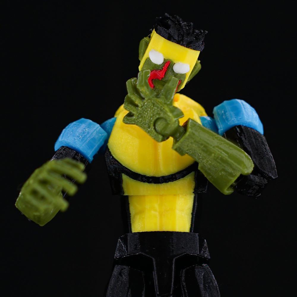 3D Printed Invincible Prison Mark Toys Action Figures Anime Model Lucky Dummy 13 Superheroes Multi-Jointed Toy Ornaments Gift