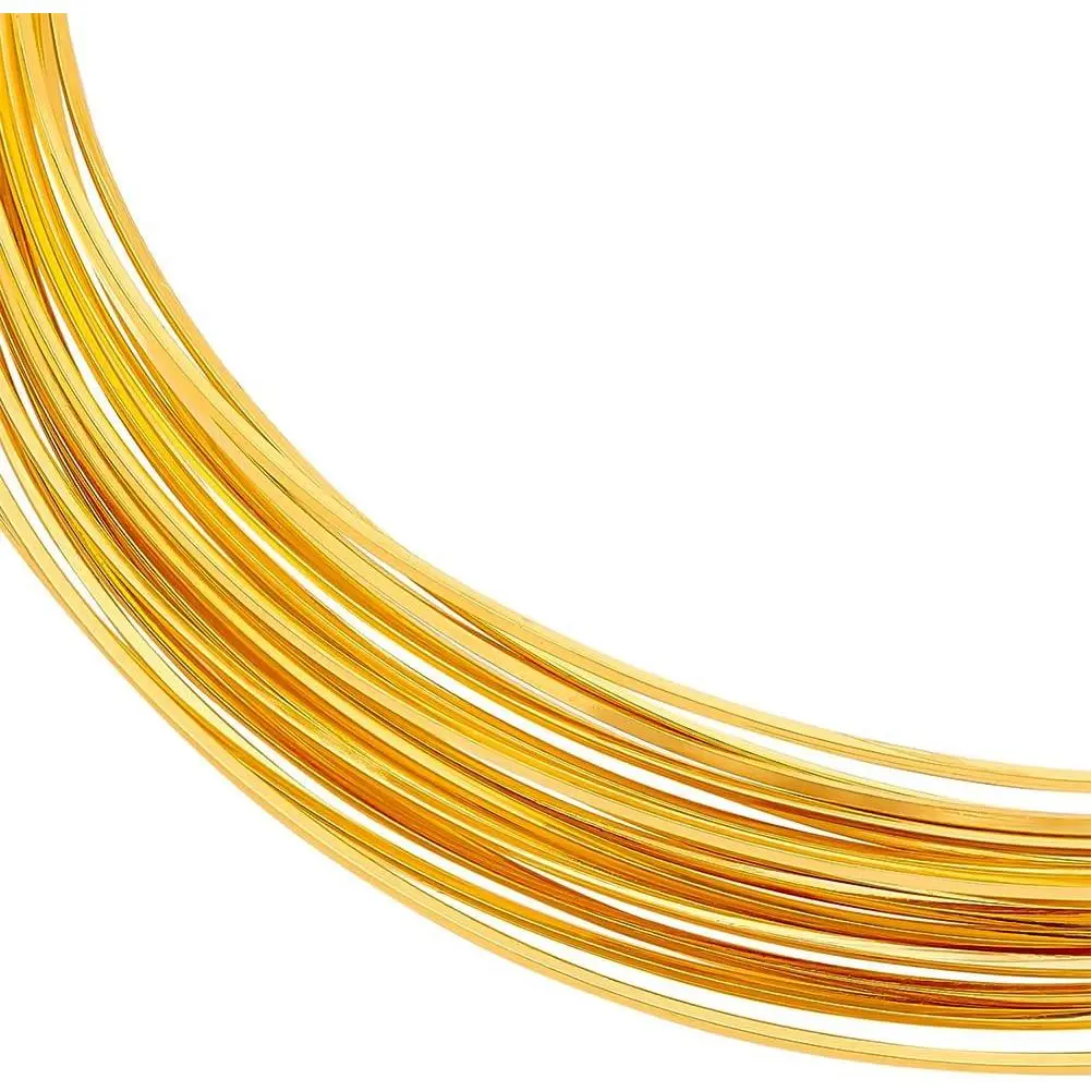 20 Gauge 33  Square Copper Wire Half Hard Yellow Brass Wire for  Beading Craft Work