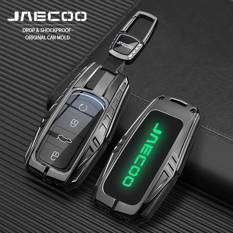 Suitable for Chery Jetour J7 7 PHEV J5 5 EV 2025 J8 8 2026 car key cases, keychains, remote control protective covers, key shell accessories, premium full-wrap alloy material, scratch-resistant, wear-resistant, and drop-resistant
