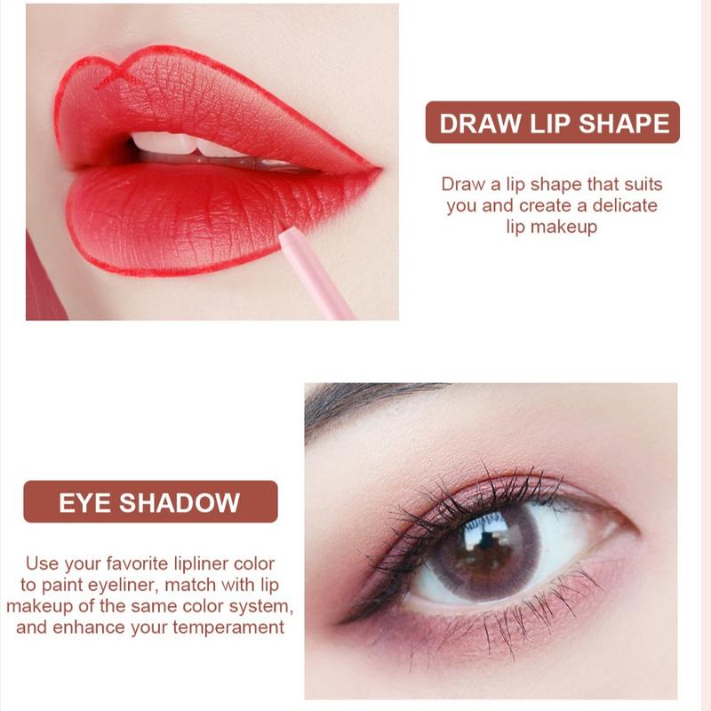 Multi Stick Lip Liner, 12pcs/set Long Lasting Lip Liner Kit, Waterproof Matte Lip Liner Pencil Suitable for All Occasions Makeup