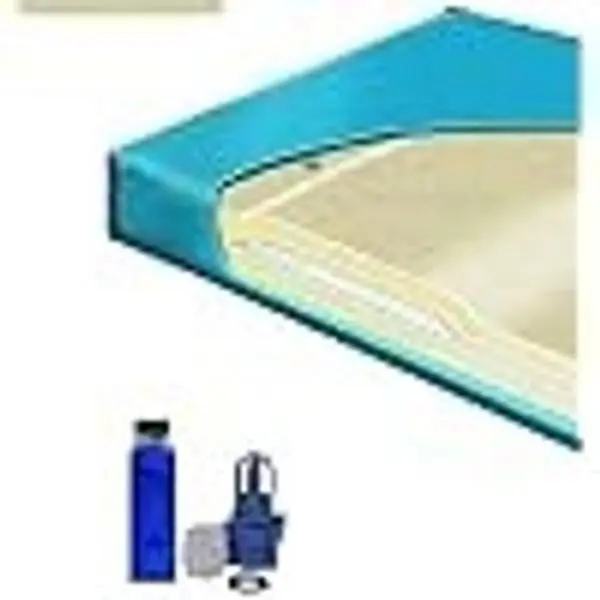 90% Waveless Vinyl Waterbed Mattress with Fill Kit and 4oz Conditioner