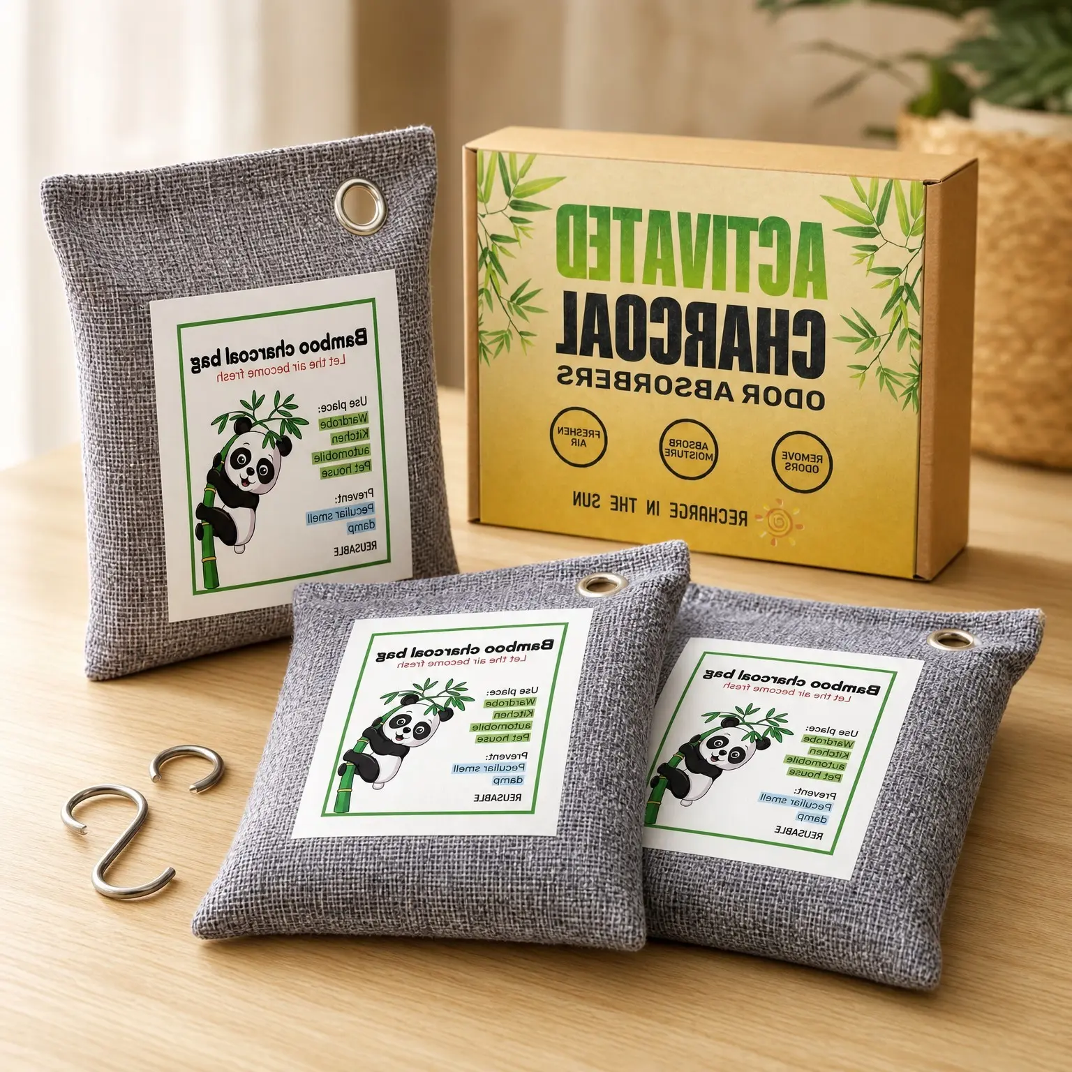 Activated Charcoal Odor Absorber & Deodorizer | Strong Odor EliminatorGift