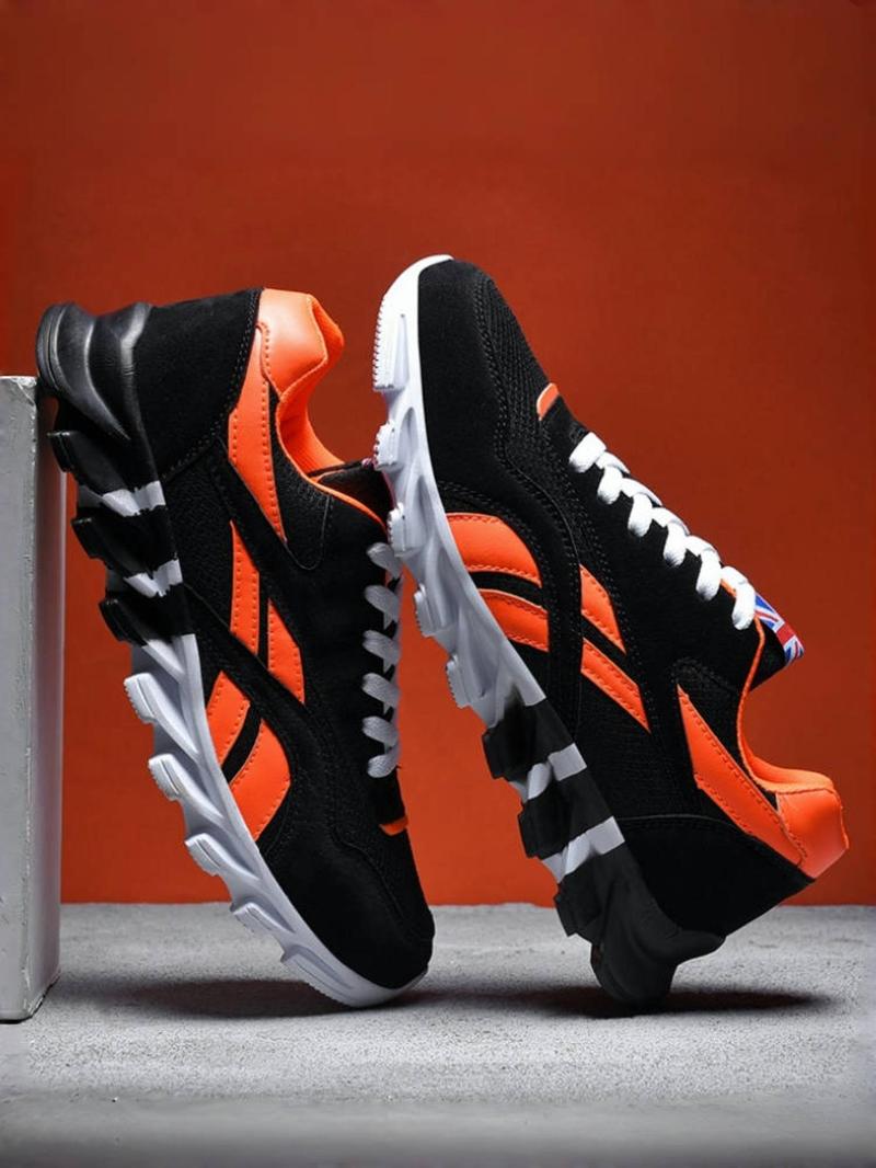 Fashionable Large Size Men's Sports Running Shoes, Blade Sole Design, Multiple Colors, Comfortable and Durable, Suitable for All Seasons